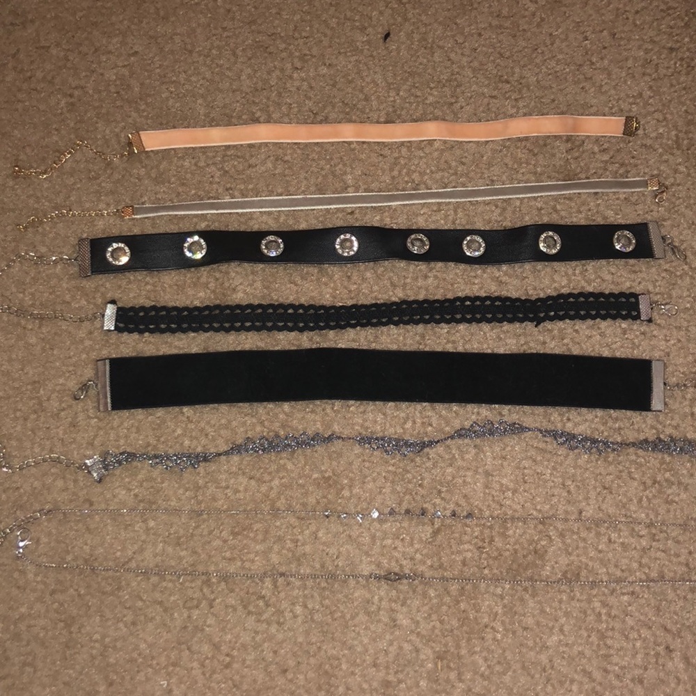 Assortment of choker necklaces